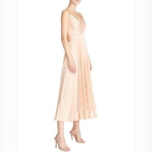 NWT Theia Cara Pink Pleated Cocktail Dress 6